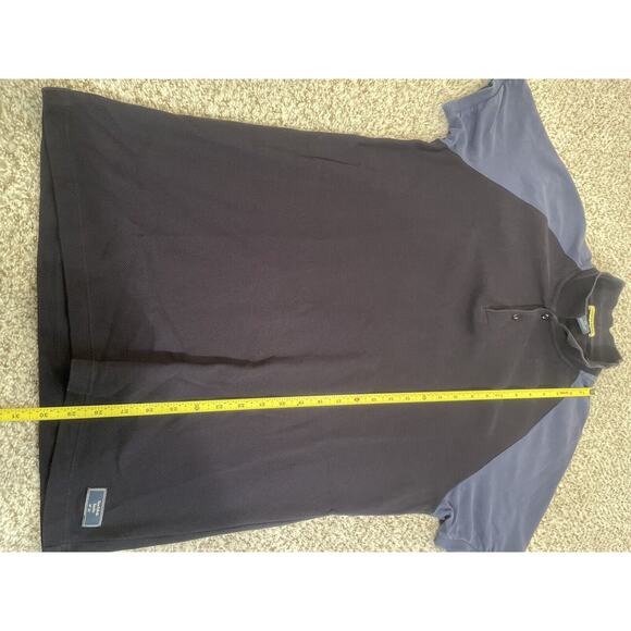 Mens Scotch & Soda Coffee Helps Navy & Blue Collard Polo Shirt Size L Cotton - Picture 12 of 12